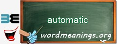 WordMeaning blackboard for automatic